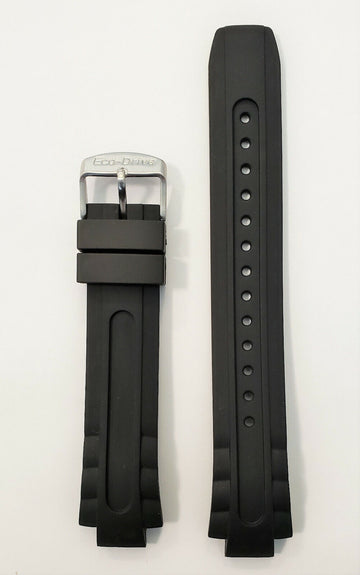 Citizen Diver black rubber band strap E168-S061890 - WATCHBAND EXPERT