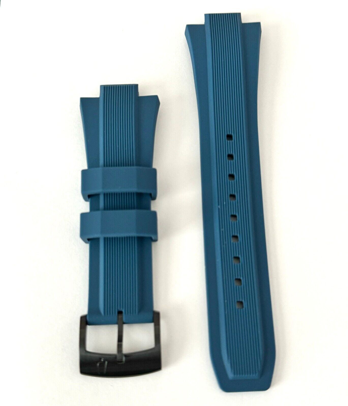 Bulova Maquina 98B380 Blue Rubber Watch Band Strap - Main Image
