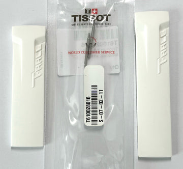 Tissot T-Race For Case-Back # T027417A White Rubber Band Strap - WATCHBAND EXPERT