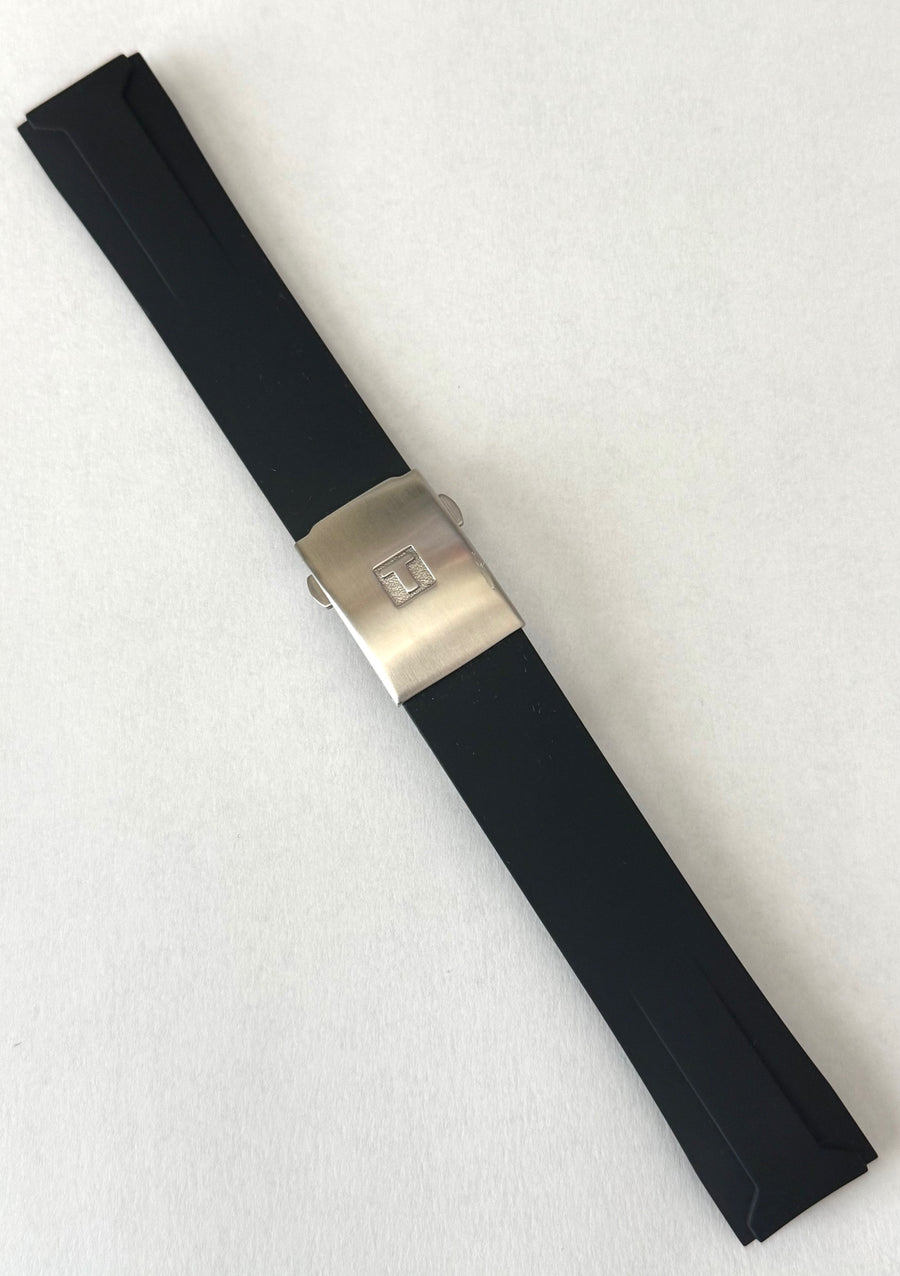 Tissot Veloci-T T024417A Black Rubber Watch Band with Clasp