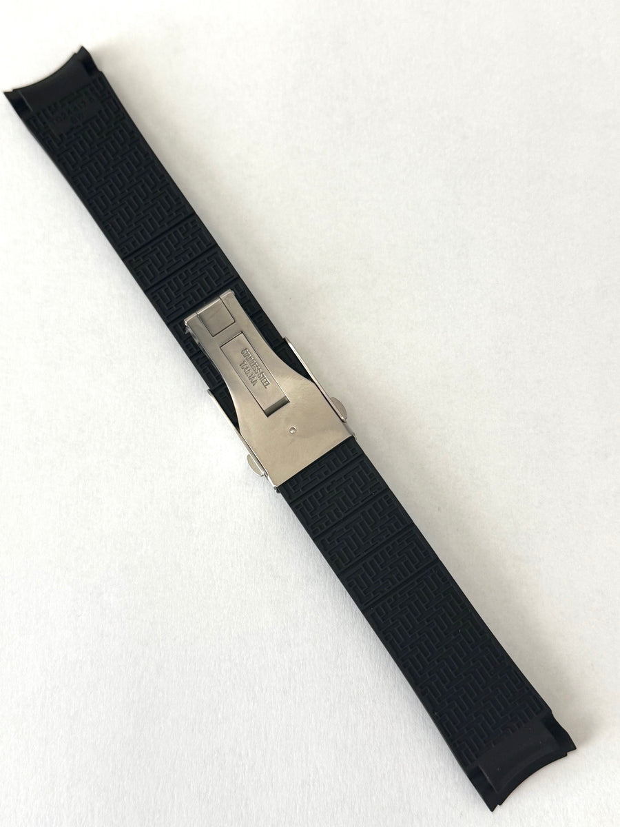 Tissot Veloci-T T024427A Black Rubber Watch Band with Clasp