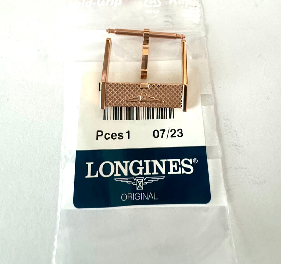 Longines 20mm Rose-Gold Clasp Buckle - WATCHBAND EXPERT