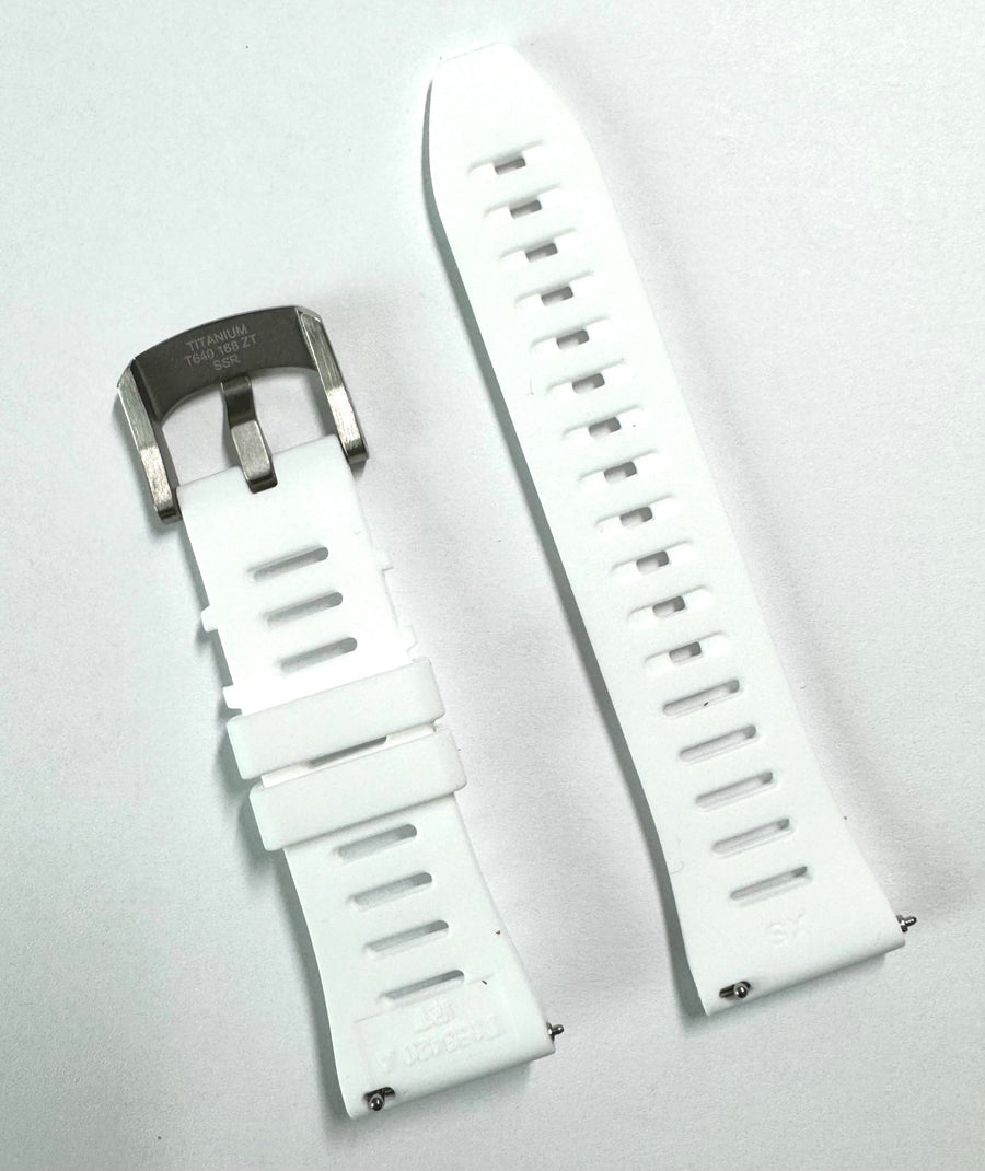 Tissot T Touch Connect T153420A White Rubber Band Strap - WATCHBAND EXPERT
