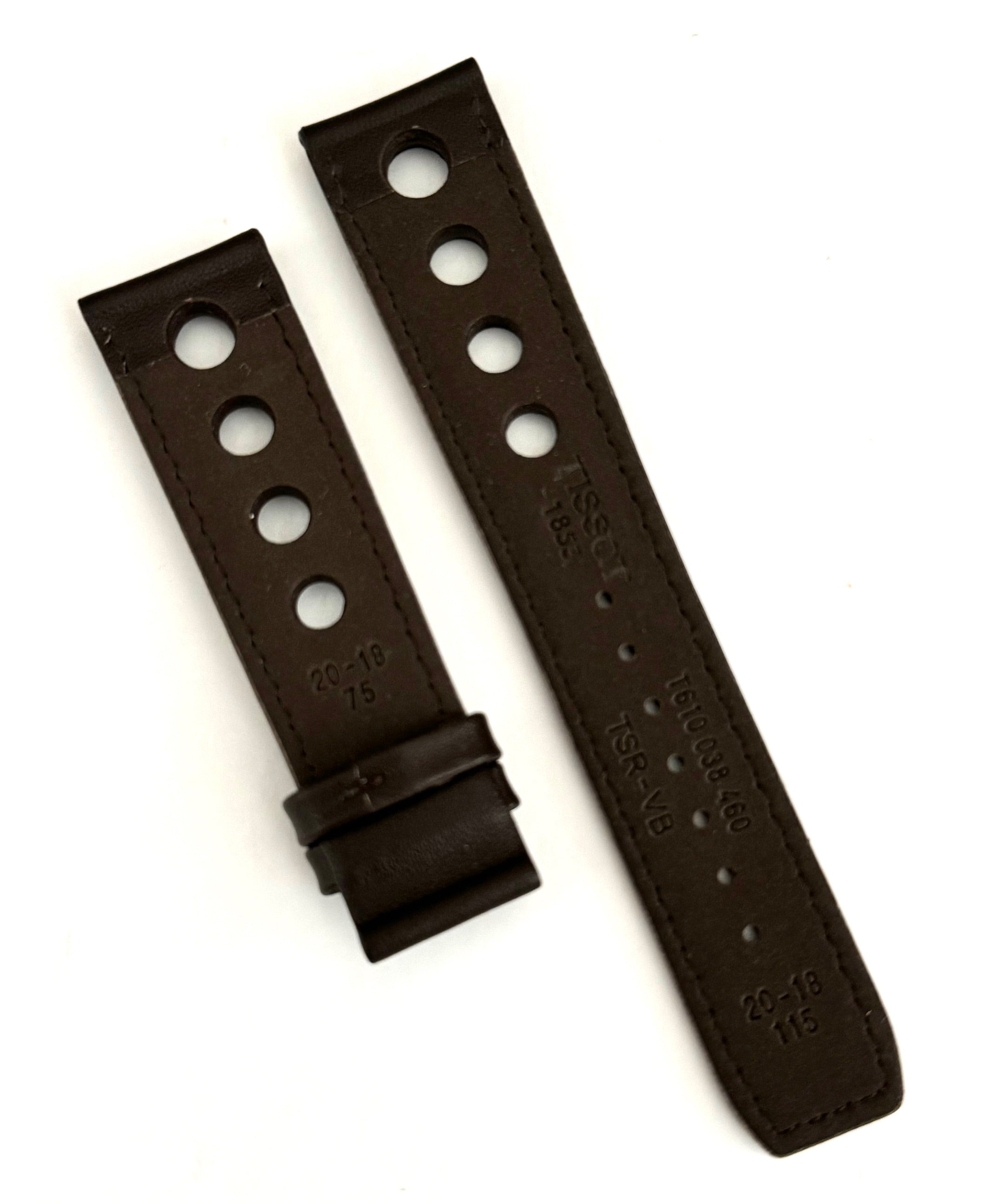 Tissot PRS516 20mm T100417A T100430A Brown Leather Band Strap