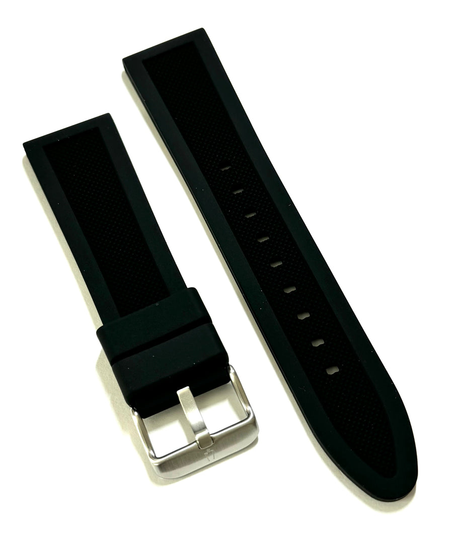 Bulova 22mm 98B348 Black Rubber Band Strap