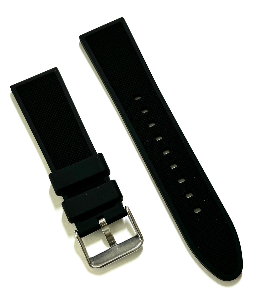 Bulova 22mm 98B348 Black Rubber Band Strap