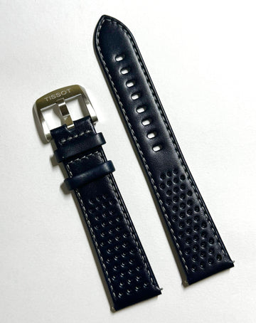 Tissot PRS516 20mm BLUE Leather Watch Band Strap
