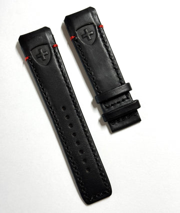 Tissot T-Touch SOLAR T091420A BLACK / RED Leather Watch Band