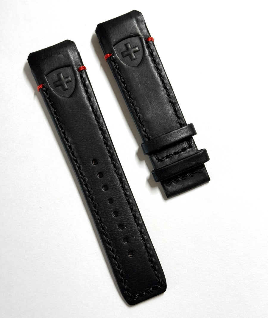 Tissot T-Touch SOLAR T091420A BLACK / RED Leather Watch Band