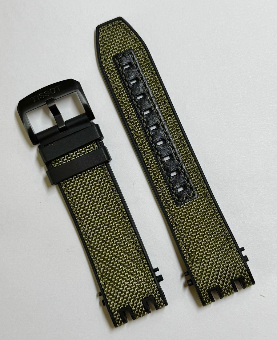 Tissot T-Race T115417 Black / Red Rubber Watch Band Strap | W.B.E - Foto 8