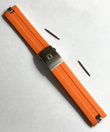 Tissot PRS-330 T076417A Orange Rubber Watch Band