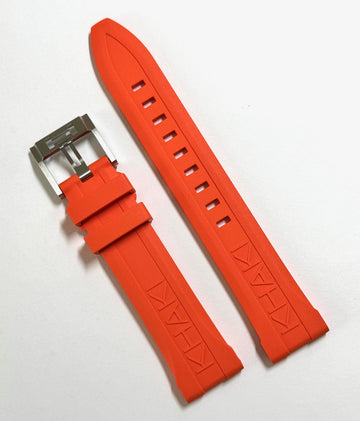 Hamilton Khaki Scuba 20mm ORANGE Rubber Watch Band Strap