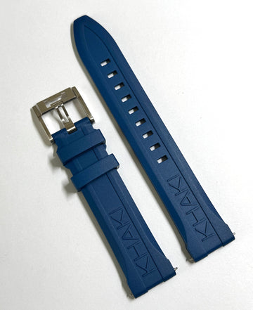 Hamilton Khaki Scuba 20mm BLUE Rubber Watch Band Strap