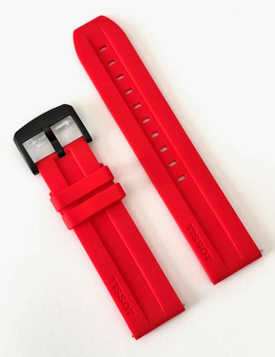 Tissot T-Race 22mm Model: T135417A RED Rubber Band Strap
