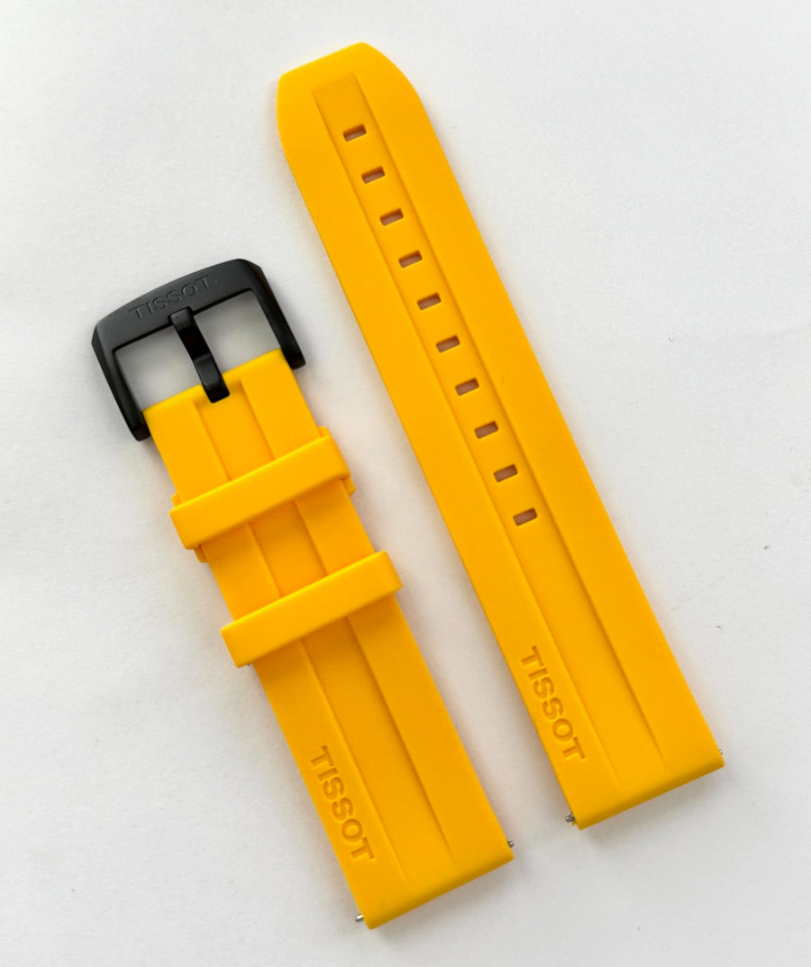 Tissot T-Race 22mm Model: T135417A Yellow Rubber Band Strap