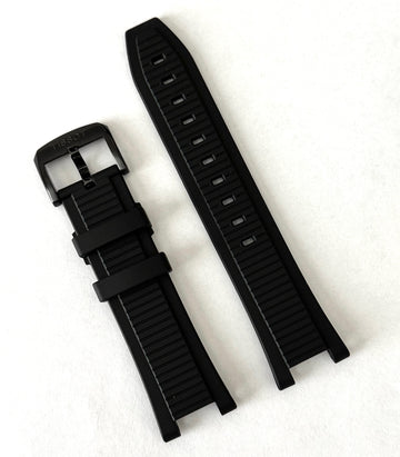 Tissot T-Race For Case-Back # T141807 A BLACK Rubber Band Strap