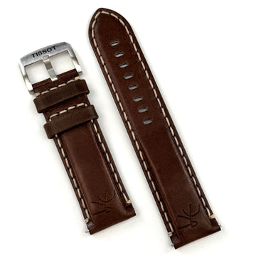 Tissot T116410A / T116617A 22mm Brown Leather Band Strap