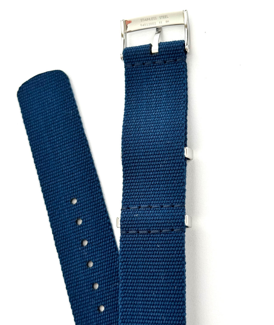 Omega 20mm BLUE Nylon Watch Band Strap