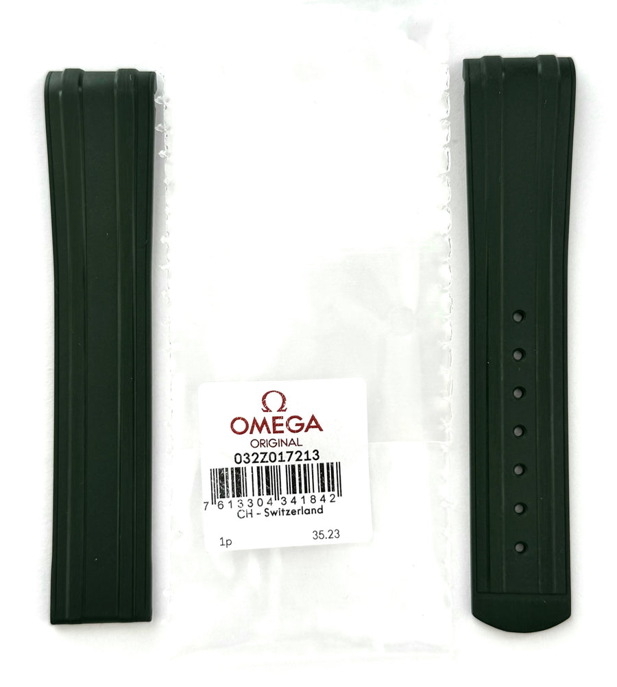 Omega Seamaster 20mm GREEN Rubber Strap Watch Band