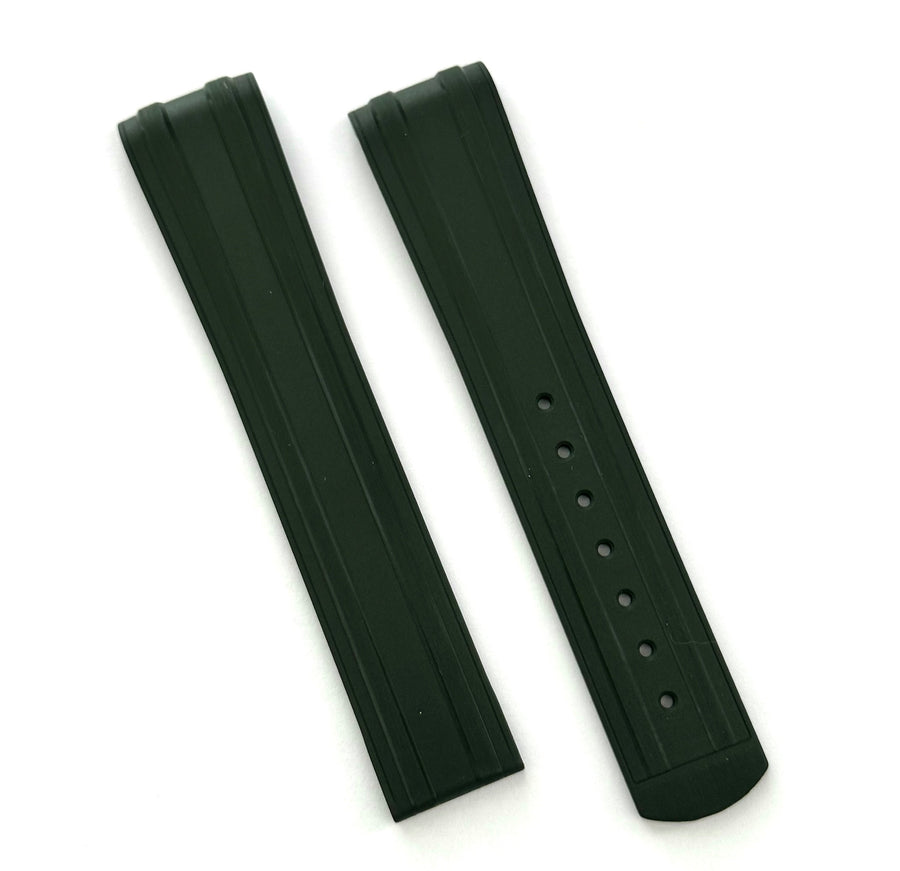 Omega Seamaster 20mm GREEN Rubber Strap Watch Band