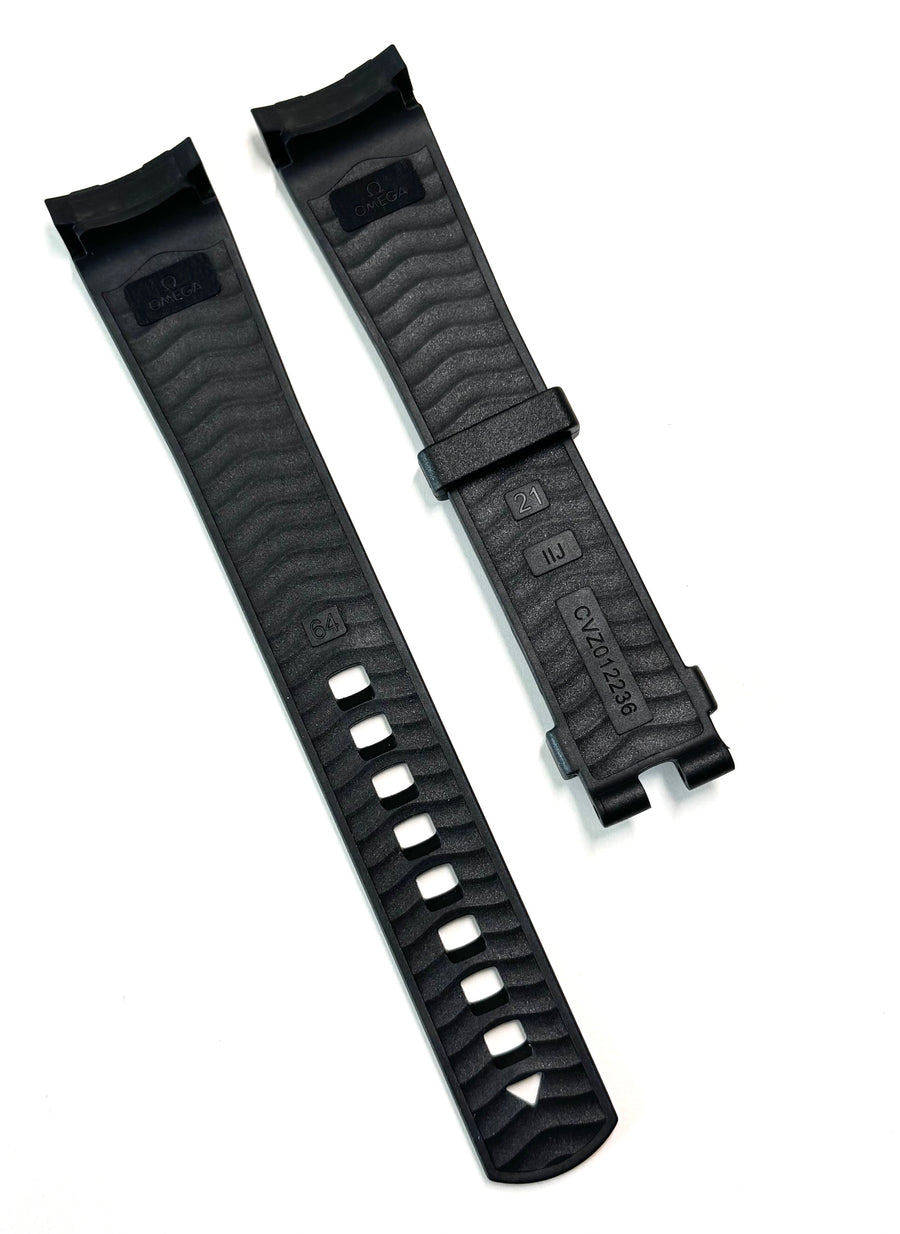 Omega Seamaster 21mm (Longer) Black Rubber Band Strap