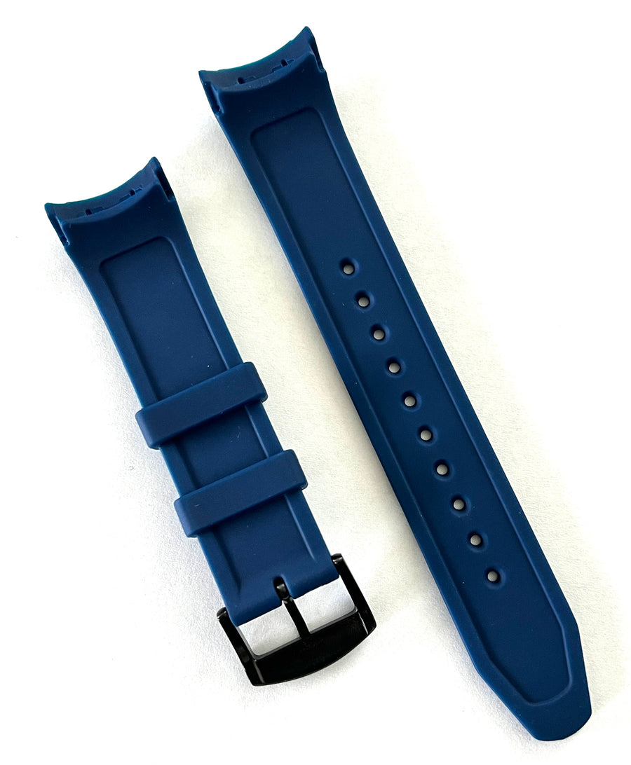 Citizen Men's Drive BLUE Rubber Band Strap with Black Buckle - WATCHBAND EXPERT