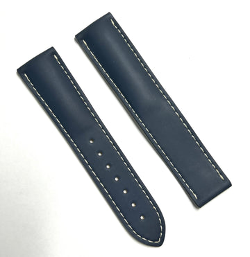 Omega Seamaster 20mm blue rubber band strap 98000210 - WATCHBAND EXPERT