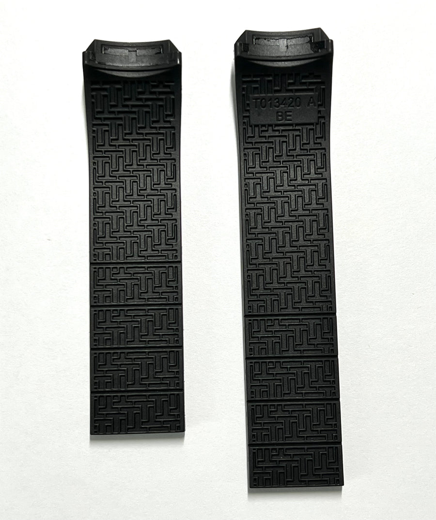 Tissot T-Touch II T047420A black rubber band strap - WATCHBAND EXPERT