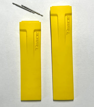 Tissot T Race T048417A / T048427A yellow rubber band strap - WATCHBAND EXPERT