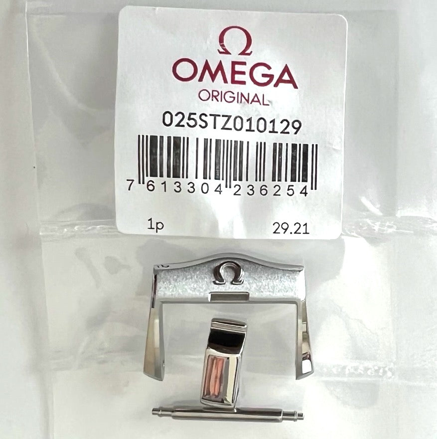 OMEGA SEAMASTER 18mm SILVER BUCKLE # STZ010129 - WATCHBAND EXPERT