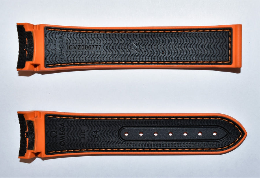 Omega Seamaster 22mm Black Rubber Strap