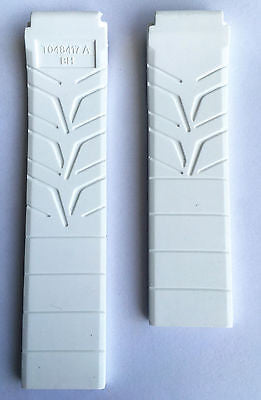 Tissot T-Race White/ Gold Rubber 21mm Band Strap for T048417A - WATCHBAND EXPERT