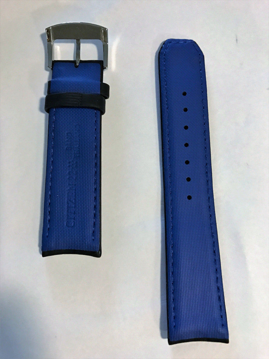 Citizen Proximity Black Leather Band Strap for Watch Model AT7030-05E - WATCHBAND EXPERT