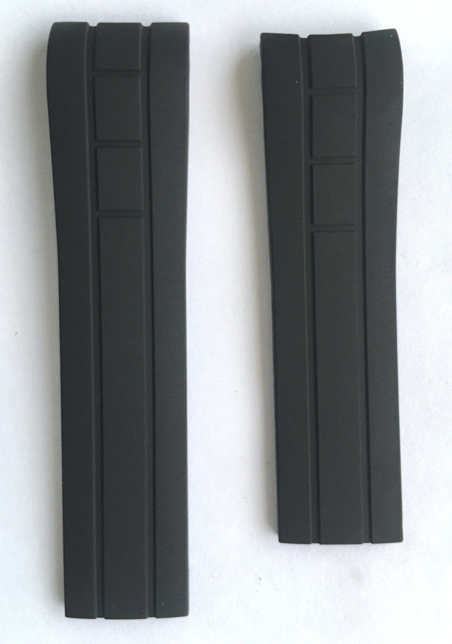 MIDO Multifort Black Rubber 23mm Band Strap for Back-Case M005614A - WATCHBAND EXPERT