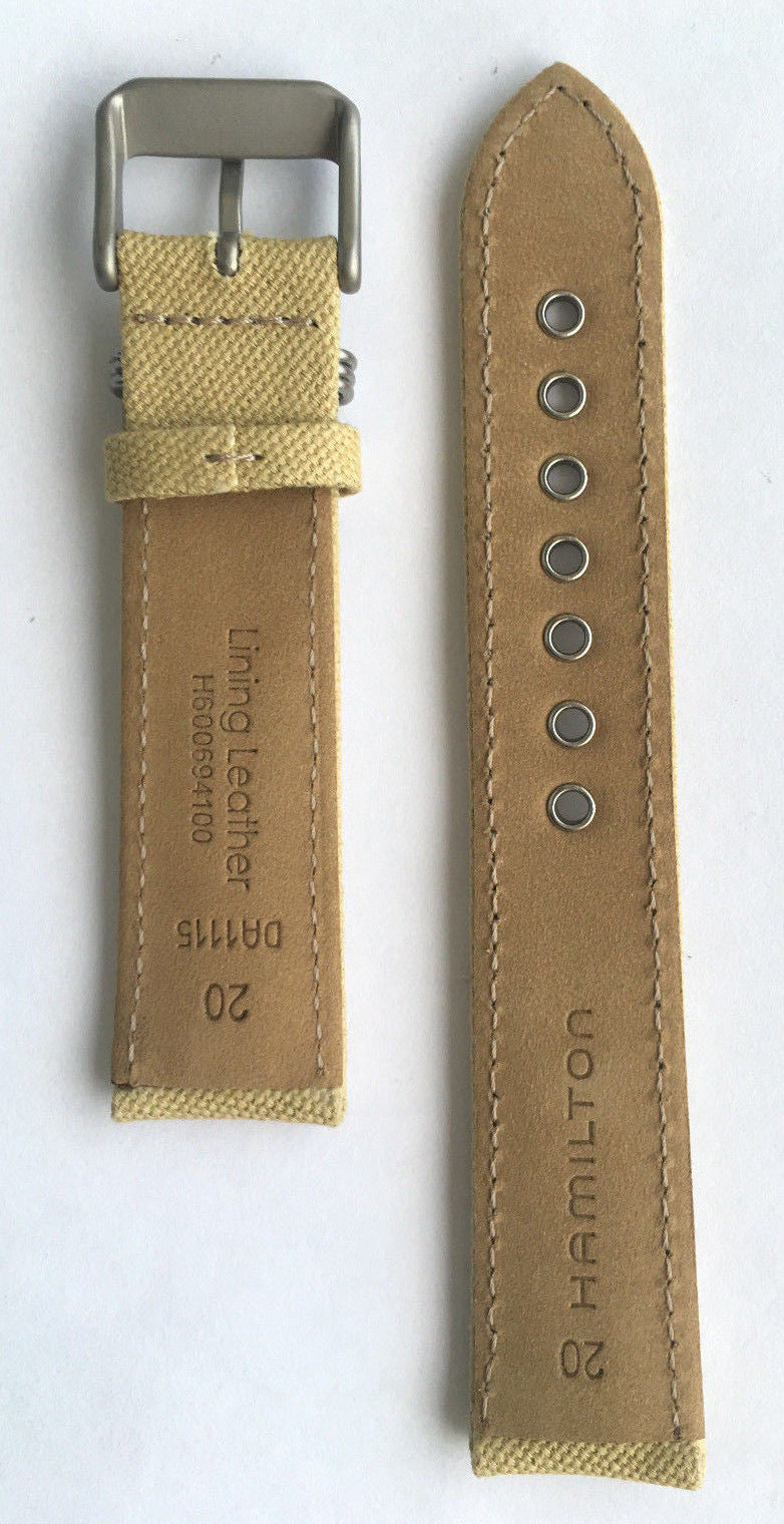 Eulit Canvas Beige - Watch Bands - WatchBandit