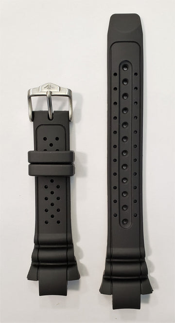 Citizen Cyber T004164 / T004172 Black Rubber Watch Band - WATCHBAND EXPERT