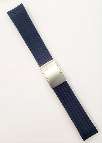 Citizen Skyhawk AT U600-S052190 Blue Rubber Watch Band - WATCHBAND EXPERT