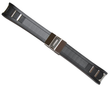 Citizen Signature Octavia BL5460-00E Black Rubber Steel Watch Band - WATCHBAND EXPERT