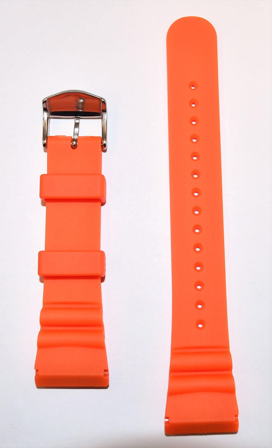 Citizen Promaster Aqualand JV0030-19F Orange Rubber Band Strap - WATCHBAND EXPERT