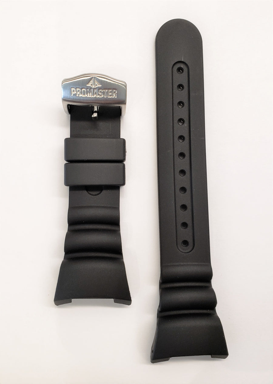 Citizen Aqualand JV0000-10F Black Rubber Watch Band - WATCHBAND EXPERT