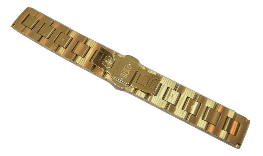 Movado BOLD 18mm Gold-Tone Stainless Steel Watch Band Bracelet #0139 - WATCHBAND EXPERT