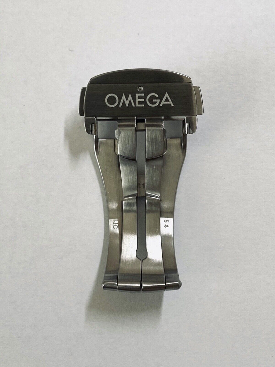Omega 18mm Steel Deployment Buckle # 94521873 - WATCHBAND EXPERT