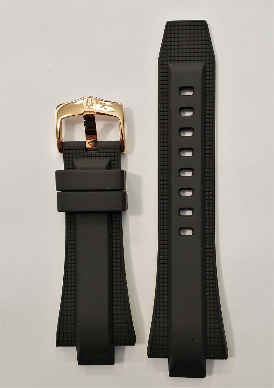 Bulova Watch Band Bulova Marine Star Rubber Strap Bulova 98B104