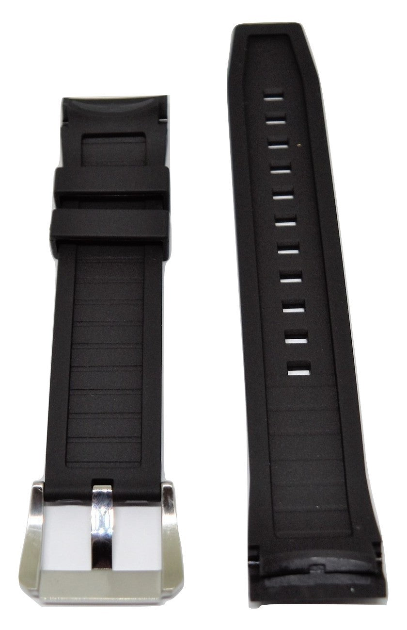 Bulova Precisionist 98B166 Black Rubber Watch Band - WATCHBAND EXPERT