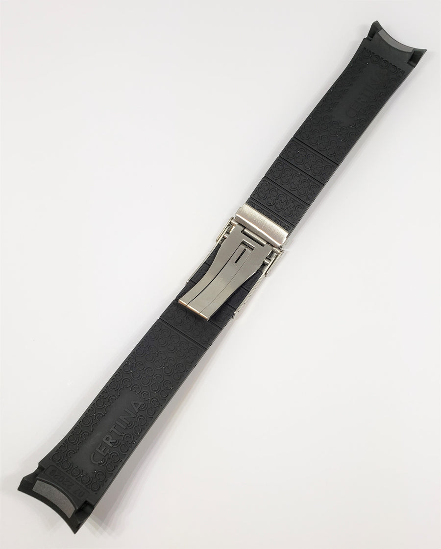CERTINA C-SPORT C26070984266 Black Rubber Watch Band - WATCHBAND EXPERT