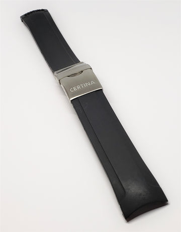 CERTINA C-SPORT C26070984266 Black Rubber Watch Band - WATCHBAND EXPERT