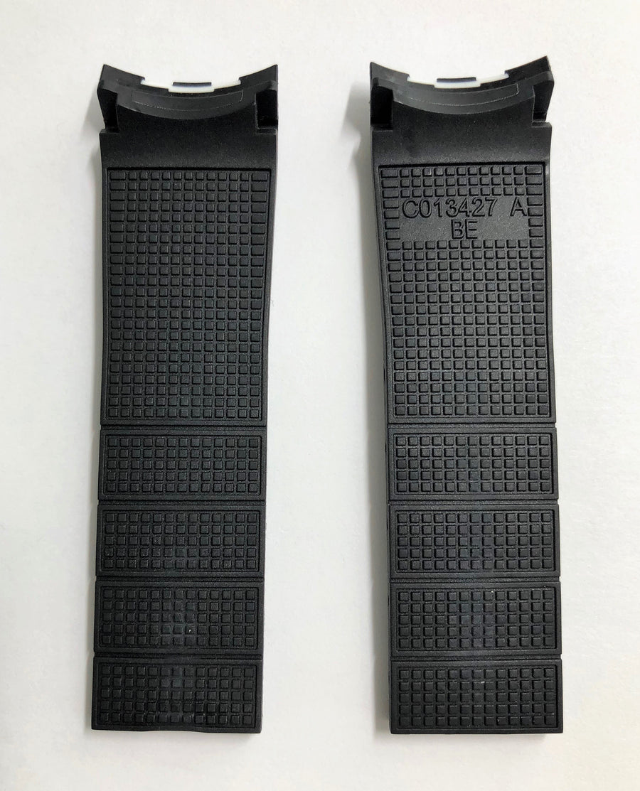 CERTINA DS Action Diver C013427A Black / White Rubber Watch Band - WATCHBAND EXPERT