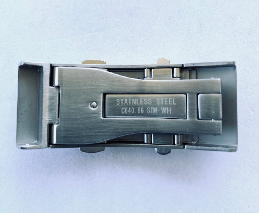 CERTINA C032407A / C032427A Steel Clasp Buckle For Rubber Strap - WATCHBAND EXPERT