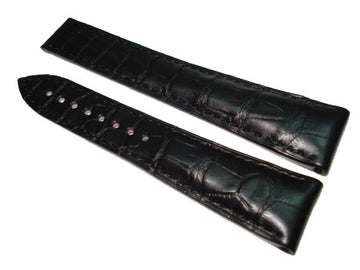 Omega Speedmaster 20mm Black Alligator Leather Watch Band - WATCHBAND EXPERT