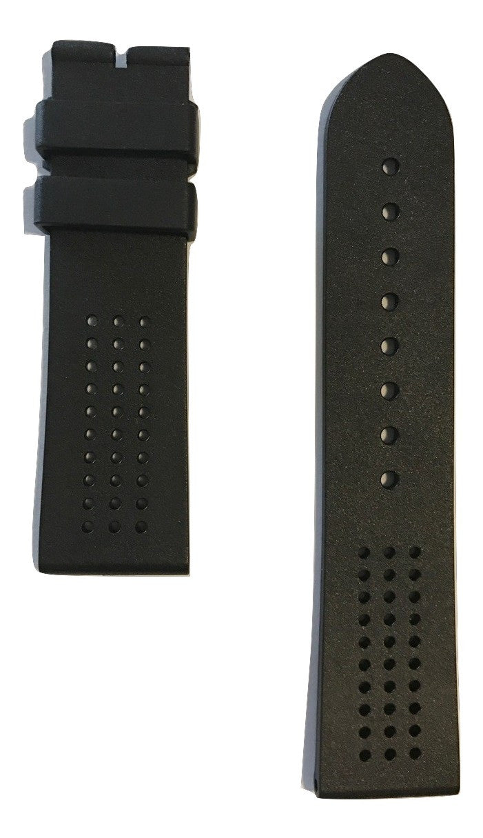 Movado Museum Sport 0606545 Black Rubber Watch Band - WATCHBAND EXPERT